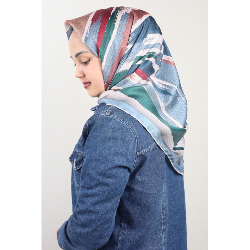 Cazz Scarf Desenli Tivil Eşarp - Desen-01