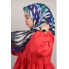 Miray Desenli Soft El Dikişli Eşarp - Desen-02